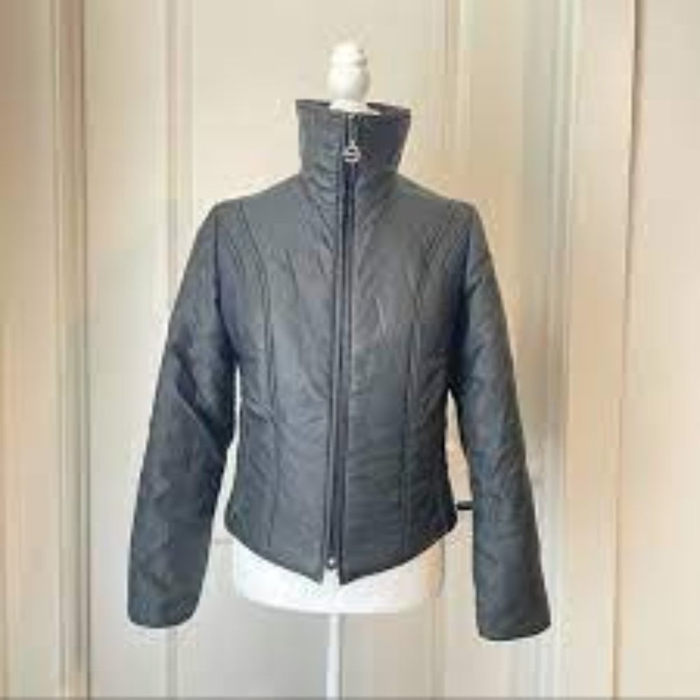 1970's Vintage Saska Skiwear Women's Black Ski Jacket Medium